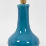 Pol Chambost, Paire de petites lampes en céramique et bronze doré, XXème siècle – Image 4