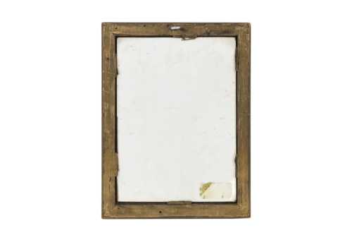 Plaque en porcelaine peinte figurant une pêcheuse, XIXe siècle – Image 2