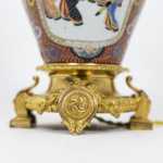 Lampe en porcelaine de Samson et bronze doré, circa 1880 – Image 5