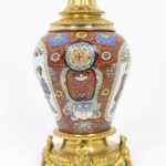 Lampe en porcelaine de Samson et bronze doré, circa 1880 – Image 4