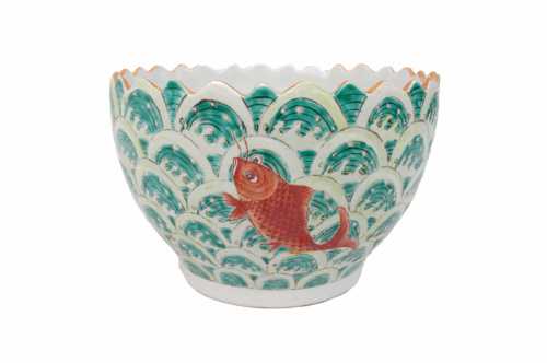 Coupe en porcelaine chinoise, vers 1880