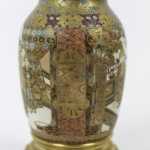 Lampe en faïence de Satsuma et bronze doré, circa 1880 – Image 3