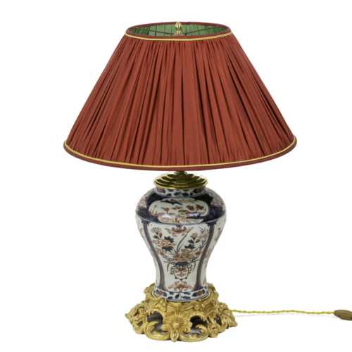 lampe porcelaine imari bronze doré