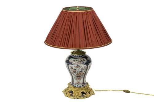 lampe porcelaine imari bronze doré