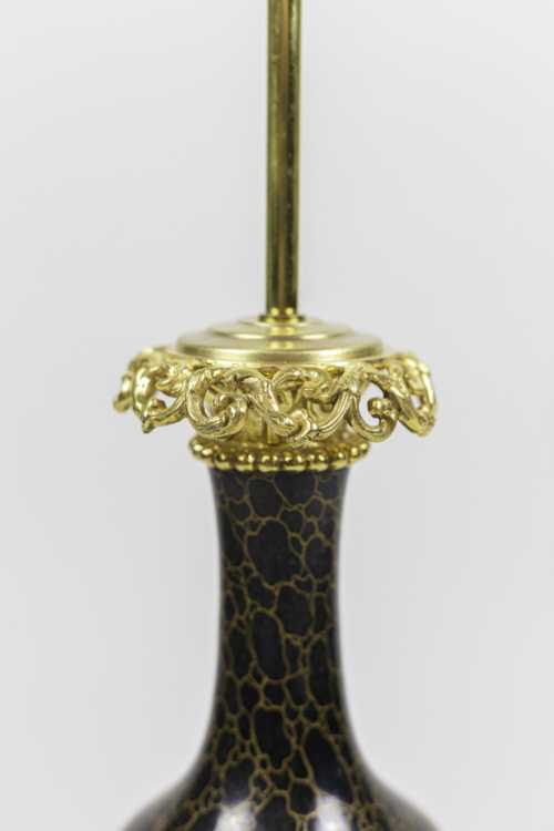 Lampe de style Louis XVI en porcelaine et bronze doré, circa 1880 – Image 4