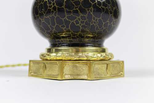 Lampe de style Louis XVI en porcelaine et bronze doré, circa 1880 – Image 5