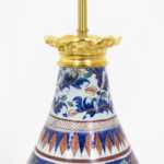 Paire de lampes en faïence de Delft et bronze doré, circa 1880 – Image 4