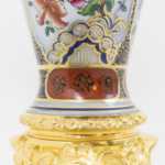 Paire de lampes en porcelaine Valentine et bronze doré, circa 1880 – Image 7