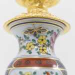 Paire de lampes en porcelaine Valentine et bronze doré, circa 1880 – Image 6