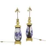 Paire de lampes en porcelaine du Japon et bronze doré, circa 1880 – Image 6