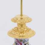 Paire de lampes en porcelaine Valentine et bronze doré, circa 1880 – Image 5