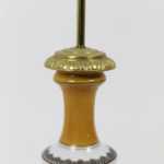 Paire de lampes en porcelaine orange et blanche, circa 1880 – Image 5