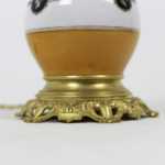 Paire de lampes en porcelaine orange et blanche, circa 1880 – Image 3