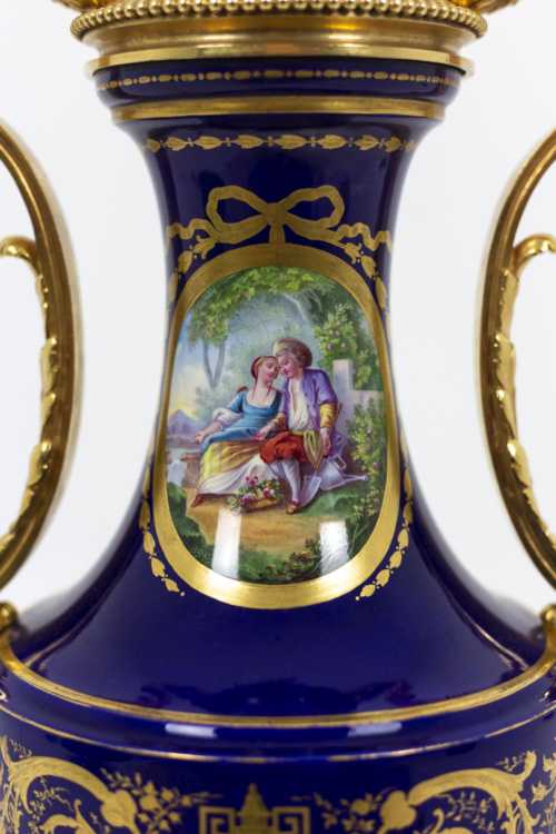 Lampe en porcelaine de Sèvres, circa 1880 – Image 11