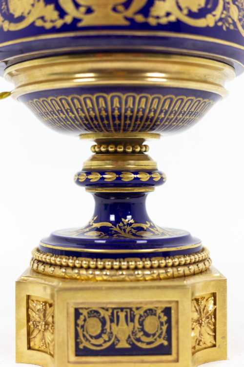 Lampe en porcelaine de Sèvres, circa 1880 – Image 3