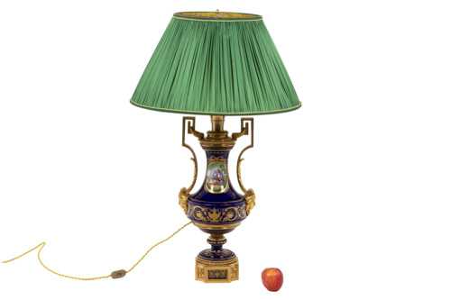 Lampe en porcelaine de Sèvres, circa 1880 – Image 5