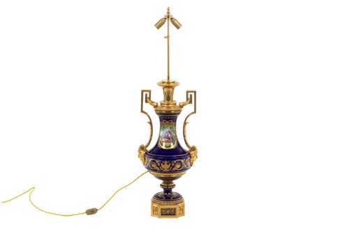 Lampe en porcelaine de Sèvres, circa 1880 – Image 6