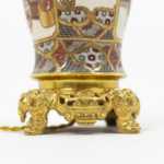 Paire de lampes en faïence de Satsuma, circa 1880 – Image 11