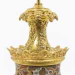 Paire de lampes en faïence de Satsuma, circa 1880 – Image 3