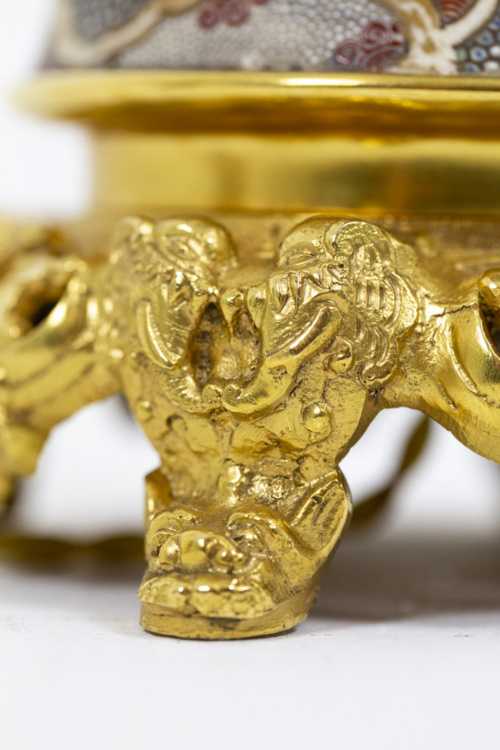 Paire de lampes en faïence de Satsuma, circa 1880 – Image 7