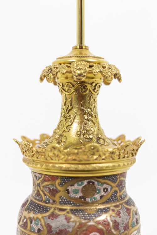 Paire de lampes en faïence de Satsuma, circa 1880 – Image 3