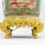 Grande lampe en porcelaine de Canton, circa 1880 – Image 11