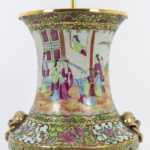 Grande lampe en porcelaine de Canton, circa 1880 – Image 3