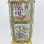 Grande lampe en porcelaine de Canton, circa 1880 – Image 6
