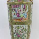 Grande lampe en porcelaine de Canton, circa 1880 – Image 7