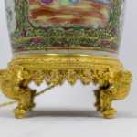 Grande lampe en porcelaine de Canton, circa 1880 – Image 10