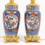 Paire de lampes en porcelaine d'Imari et bronze doré, circa 1880. – Image 4
