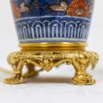 Paire de lampes en porcelaine d'Imari et bronze doré, circa 1880. – Image 10
