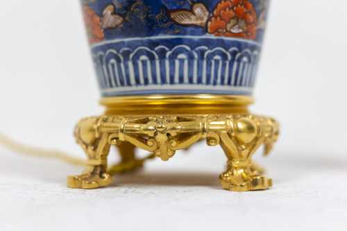 Paire de lampes en porcelaine d'Imari et bronze doré, circa 1880. – Image 10