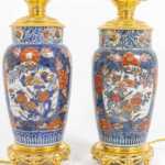 Paire de lampes en porcelaine d'Imari et bronze doré, circa 1880. – Image 6