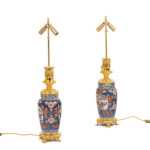 Paire de lampes en porcelaine d'Imari et bronze doré, circa 1880. – Image 2