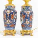 Paire de lampes en porcelaine d'Imari et bronze doré, circa 1880. – Image 7