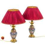 Paire de lampes Imari - échelle