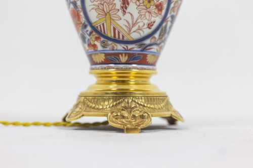 Paire de lampes Imari - focus bronze