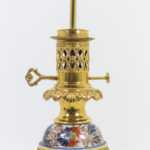 Paire de lampes Imari monture en bronze