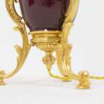 Lampe en porcelaine de Chine et bronze doré, circa 1880 – Image 5