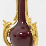 Lampe en porcelaine de Chine et bronze doré, circa 1880 – Image 3