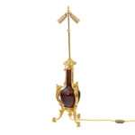 Lampe en porcelaine de Chine et bronze doré, circa 1880 – Image 2