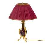 Lampe en porcelaine de Chine et bronze doré, circa 1880