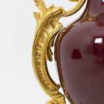 Lampe en porcelaine de Chine et bronze doré, circa 1880 – Image 4