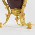 Lampe en porcelaine de Chine et bronze doré, circa 1880 – Image 8