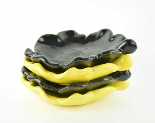 Lunetta, quatre coupes feuilles noires et jaunes – Image 2