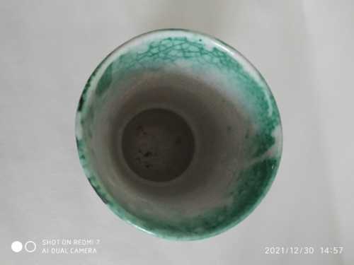 CAB vase émaillé vert flammé made in france – Image 6