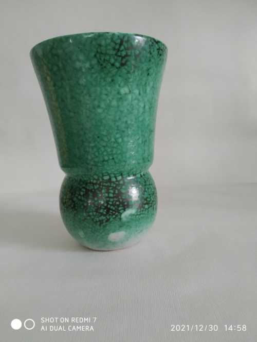 CAB vase émaillé vert flammé made in france – Image 4