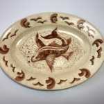 Atelier Lachenal rare grand plat céramique d'après André Masson – Image 3