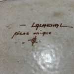 Atelier Lachenal rare grand plat céramique d'après André Masson – Image 4